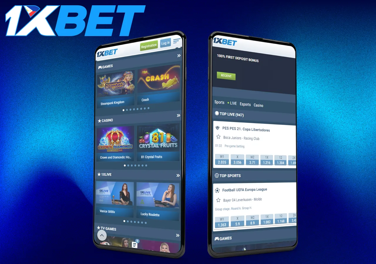 Features of 1xbet mobile application