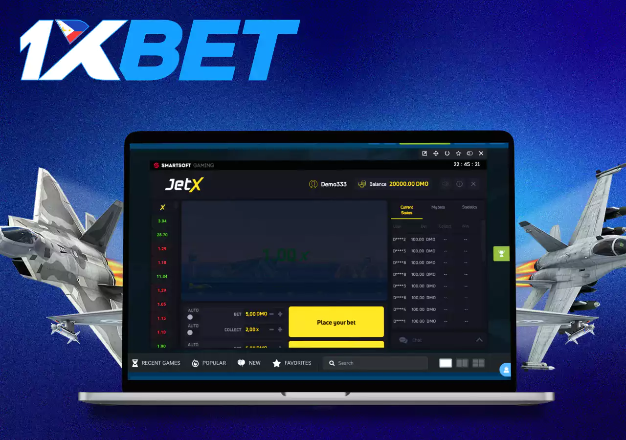 Advantages of JetX at 1XBET online casino